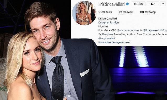 Kristin Cavallari - Jay Cutler - Kristin Cavallari removes 'wife' from her bio...as she claims Jay Cutler is 'guilty of misconduct' - dailymail.co.uk