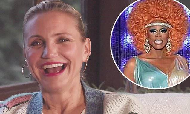 Cameron Diaz - Gucci Westman - Cameron Diaz calls RuPaul her 'spirit animal' and reveals her fave movie role and red carpet gown - dailymail.co.uk
