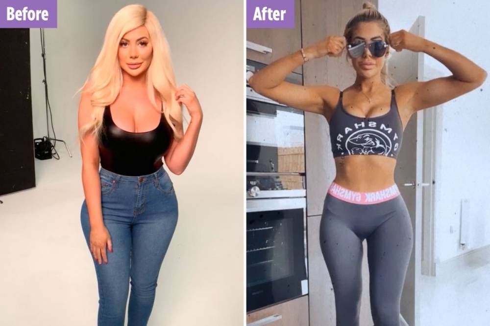 Chloe Ferry shows off amazing two stone weight loss in before and after pics - thesun.co.uk