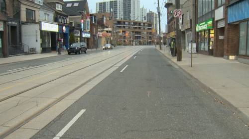 Miranda Anthistle - Toronto closes some curb lanes to help pedestrians keep physical distancing - globalnews.ca