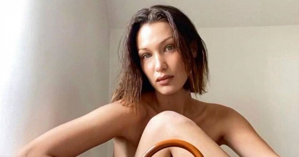 Bella Hadid - Bella Hadid flashes boobs as she goes braless in totally transparent top - dailystar.co.uk