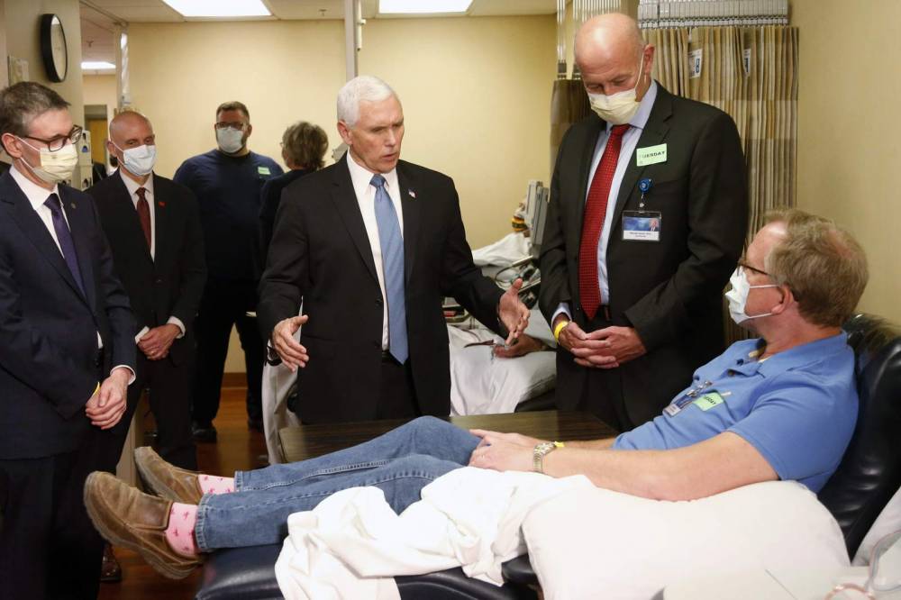 Mike Pence - Stephen Hahn - Pence comes under fire for going maskless at Mayo Clinic - clickorlando.com - state Minnesota