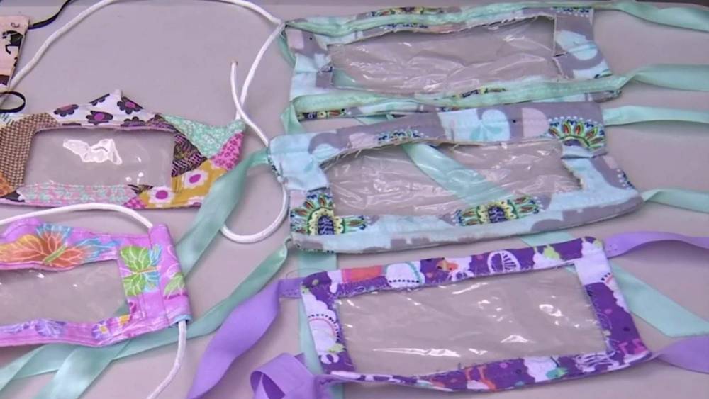 Titusville woman helping hearing impaired community by making clear face masks - clickorlando.com