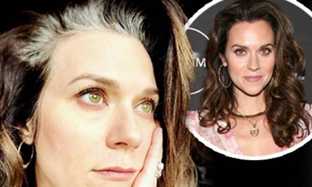 One Tree Hill star Hilarie Burton calls her grey roots the 'silver lining' - dailymail.co.uk