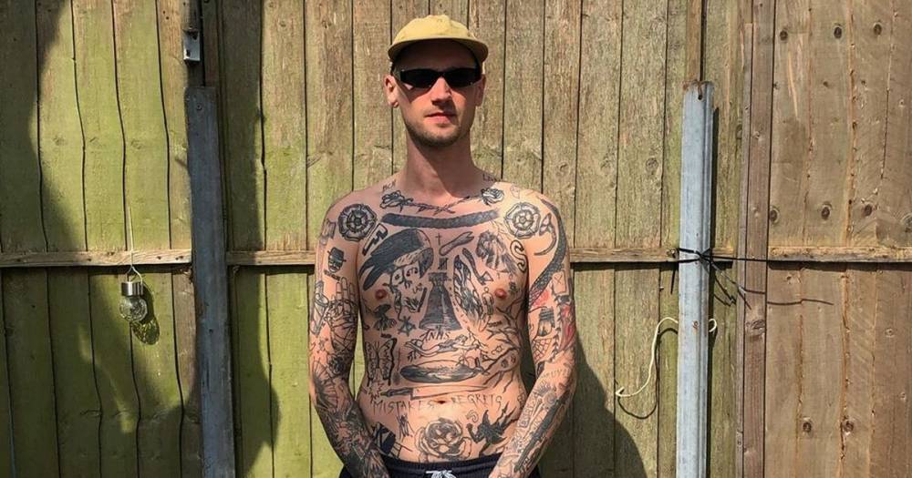 Man tattoos himself every day during lockdown – and is running out of space to ink - dailystar.co.uk - Britain