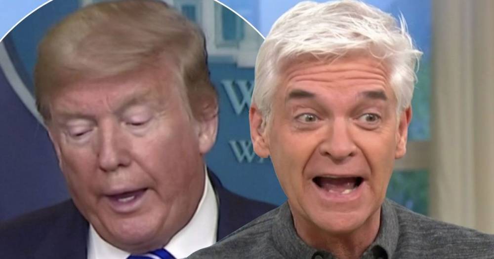 Donald Trump - Phillip Schofield - This Morning's Phillip Schofield tears into ‘stupid’ President Trump for ‘dangerous’ bleach comments - manchestereveningnews.co.uk - Usa - city Manchester