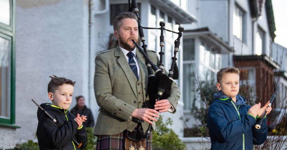 Bagpiper leads nation in thanking coronavirus heroes with rousing Scotland the Brave rendition - dailyrecord.co.uk - Scotland