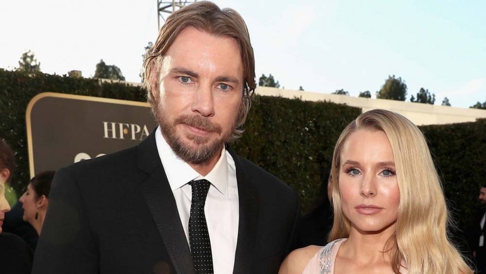 Dax Shepard - Kevin Frazier - Kristen Bell Explains Why Quarantining With Dax Shepard Has Been Hard (Exclusive) - etonline.com