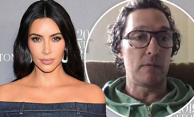 Matthew Macconaughey - Kim Kardashian - Kim Kardashian, Matthew McConaughey and other celebrities drop in on online college classes - dailymail.co.uk
