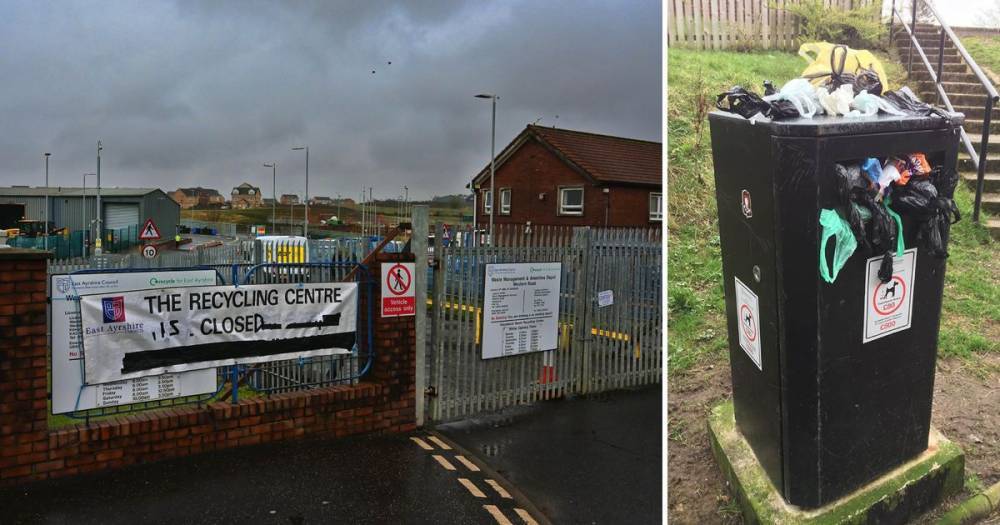 East Ayrshire public bins won't be emptied during coronavirus crisis - dailyrecord.co.uk