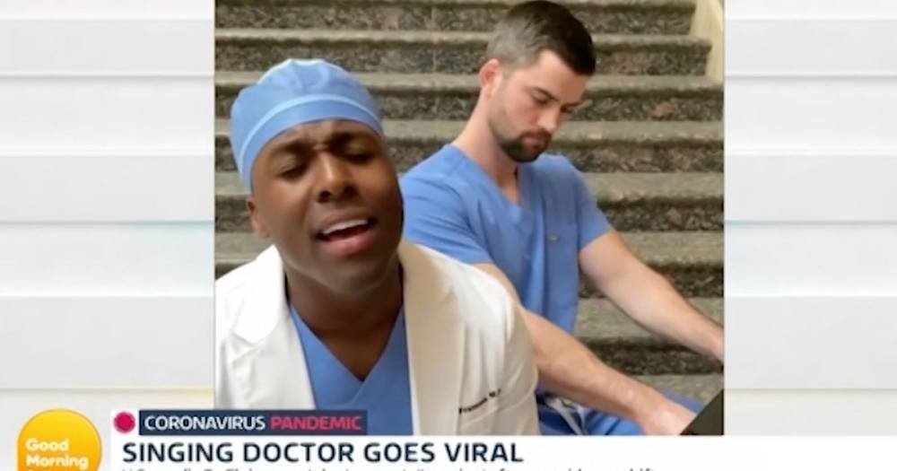 John Lennon - Elvis Francois - Viral singing surgeon speaks out on GMB - but fans left distracted by familiar pianist - mirror.co.uk - Usa - Britain - state Minnesota