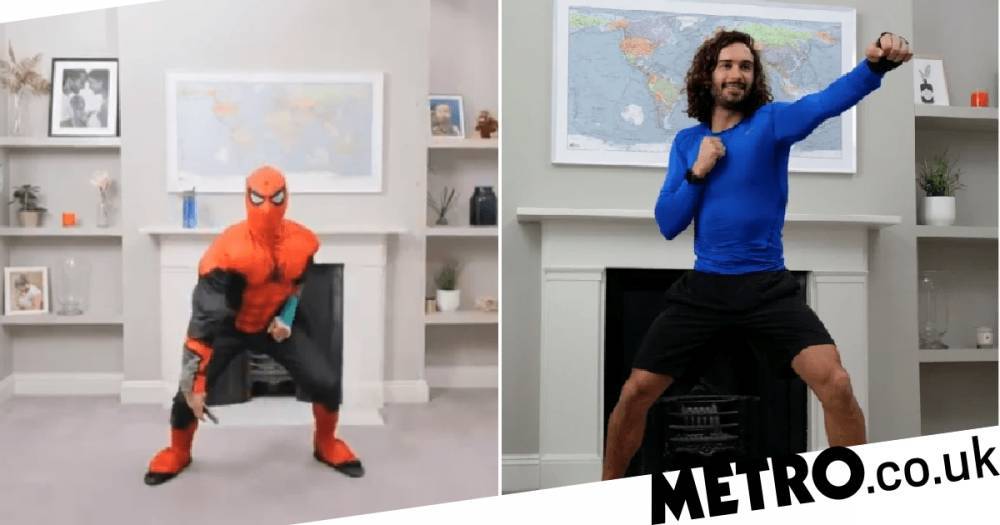 Joe Wicks channels Spider-Man for epic fancy dress PE class as 500,000 tune in: ‘Even Spidey gets tired’ - metro.co.uk - city Brussels