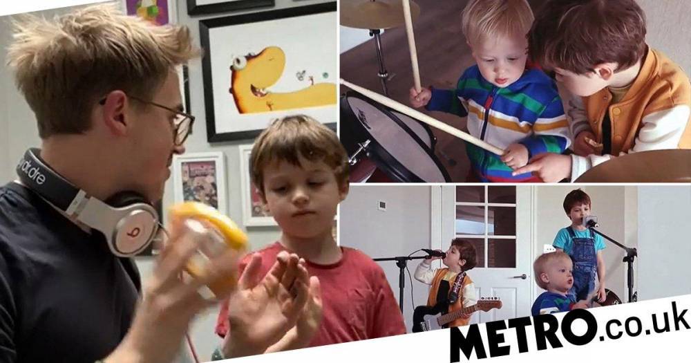 Tom Fletcher - McFly’s Tom Fletcher dealing with coronavirus lockdown by creating rock band with his children - metro.co.uk