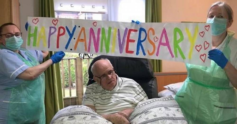 Care home staff help couple separated by lockdown celebrate 53rd anniversary - dailyrecord.co.uk