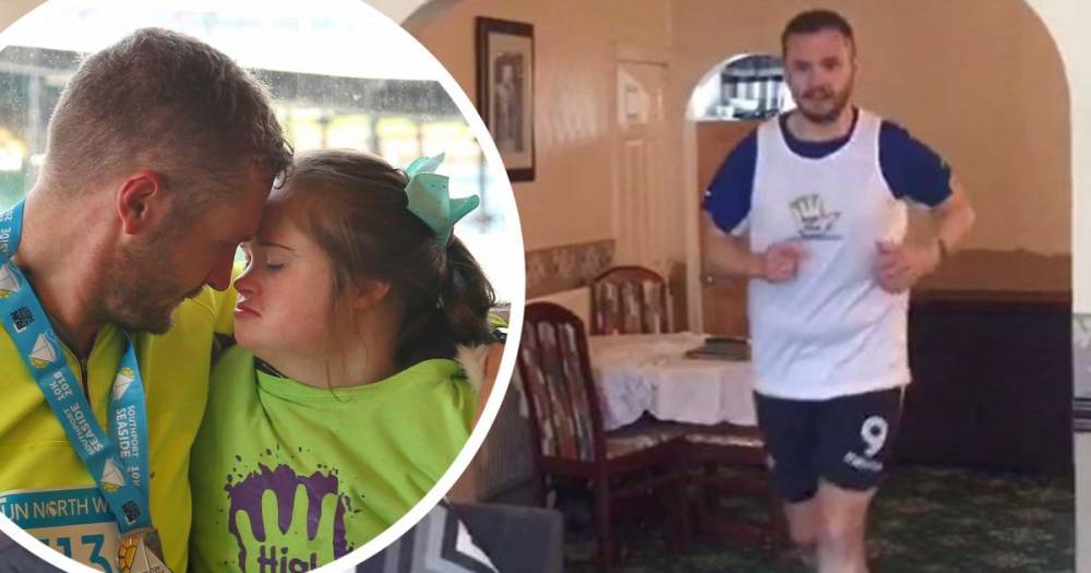 Lockdown dad plans to run a marathon in his living room - manchestereveningnews.co.uk