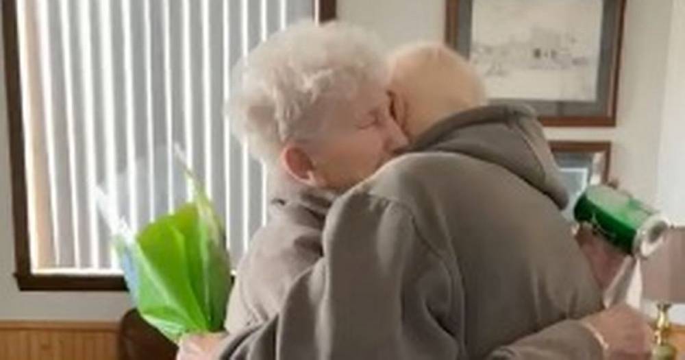 Grandma filmed weeping tears of joy as she is reunited with husband of 63 years - dailystar.co.uk - Usa - state Minnesota