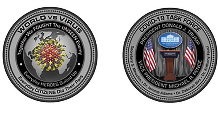 Donald Trump - ‘World vs. Virus’: Trump White House selling coronavirus souvenir coins - globalnews.ca