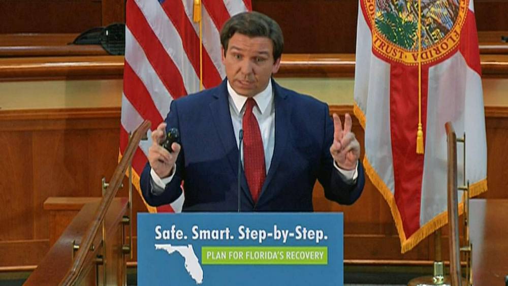 Ron Desantis - Gov. Ron DeSantis says most of Florida can begin first phase of reopening May 4 - clickorlando.com - state Florida - county Broward - county Palm Beach - city Tallahassee, state Florida - county Miami-Dade