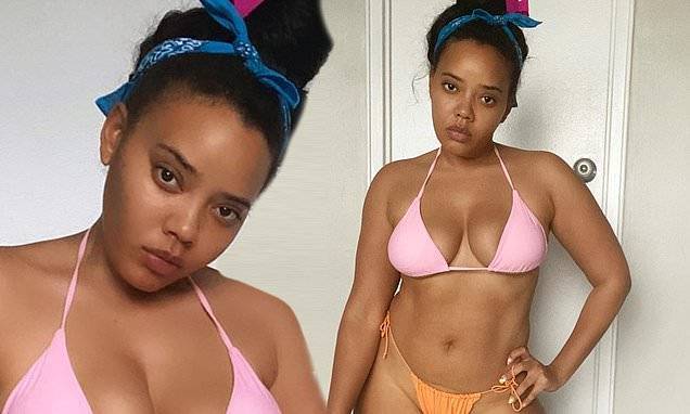 Angela Simmons shares a message of body positivity as she posts bikini snaps - dailymail.co.uk