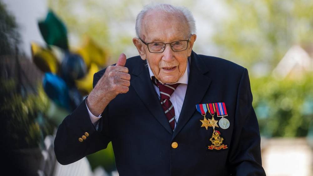 Tom Moore - NHS fundraiser hero promoted to Colonel on 100th birthday - rte.ie - Britain