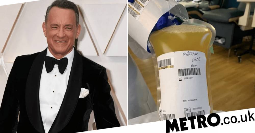 Tom Hanks - Tom Hanks and his big ol’ bag of plasma are here to save the world from coronavirus - metro.co.uk - Australia
