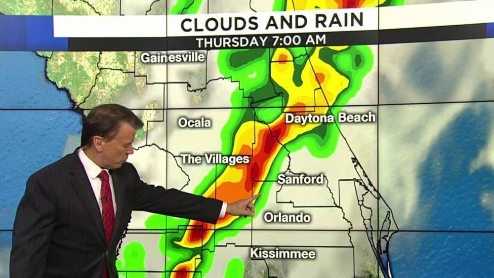 Tom Sorrells - LIVE RADAR: Storms move through Central Florida Thursday morning - clickorlando.com - state Florida - county Orange - city Orlando - county Marion