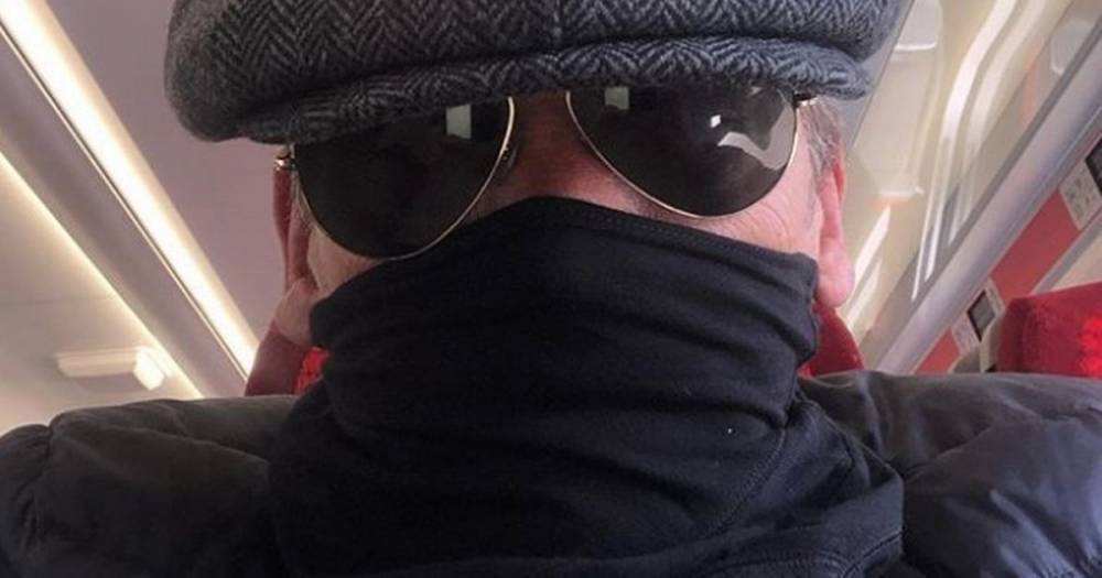 EastEnders' Sid Owen wears a mask made of old underpants on train trip - mirror.co.uk