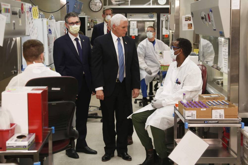 Mike Pence - This time, Pence wears mask as he tours Indiana plant - clickorlando.com - Washington - state Indiana