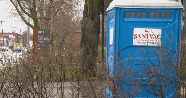 Portable toilets installed to help West Island homeless population amid coronavirus pandemic - globalnews.ca - county Centre
