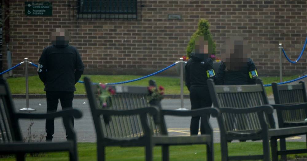 Bouncers at crematorium keep limit on funeral numbers during coronavirus lockdown - dailyrecord.co.uk - Britain - city Manchester