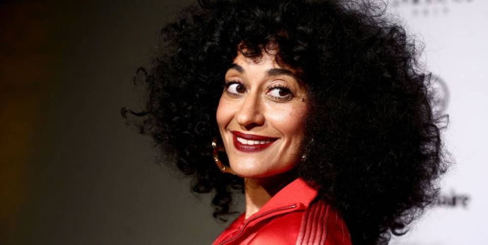 Tracee Ellis Ross Makes a Case for a Bold, Red Lip While Staying at Home - harpersbazaar.com - state California
