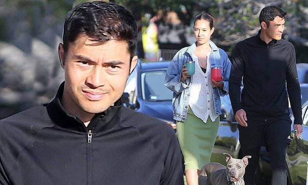 Henry Golding - Liv Lo - Henry Golding and his wife Liv Lo step out for an evening stroll with their new foster dog Stella - dailymail.co.uk