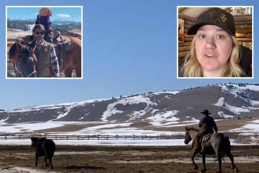 Kelly Clarkson - Brandon Blackstock - Kelly Clarkson shares a video of her amazing Montana mansion ranch Vintage Valley - thesun.co.uk - state Montana