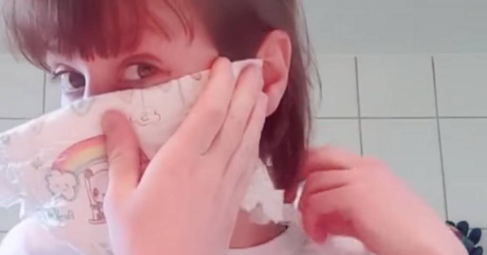 Mum's clever hack that turns a nappy into a coronavirus mask goes viral - dailyrecord.co.uk - Britain