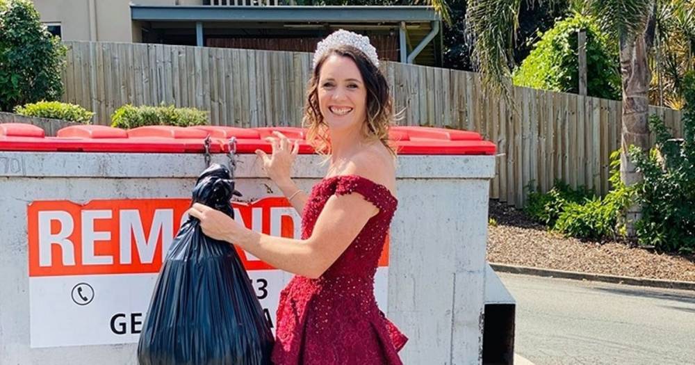 People are dressing up in ball gowns and tiaras to take their bins out - mirror.co.uk - Australia