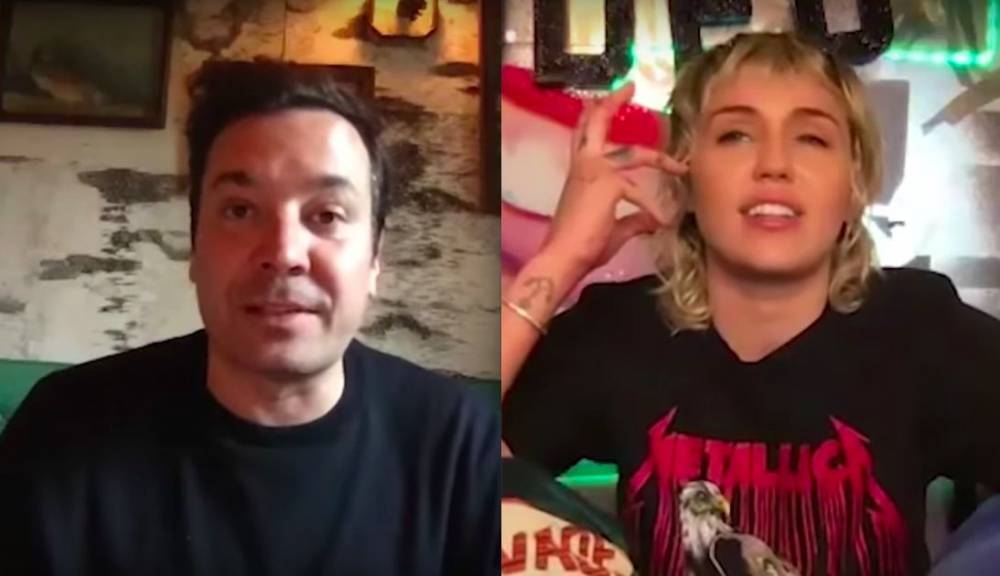 Jimmy Fallon - Miley Cyrus Pays A Virtual Visit To Fallon, Talks ‘Bright Minded’ Instagram Show And Which Of Her Songs Are Still Bangers - etcanada.com