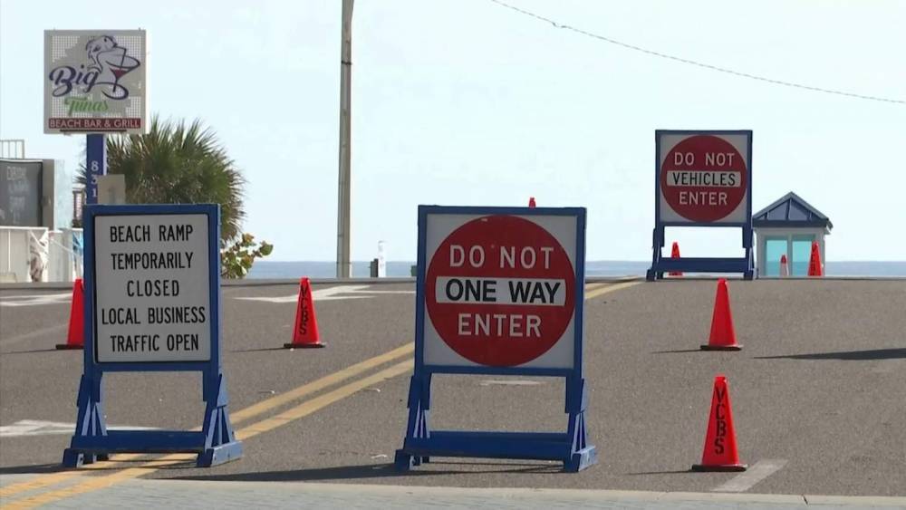 Volusia scales back beach closure restrictions amid coronavirus pandemic - clickorlando.com - county Volusia - county Brevard