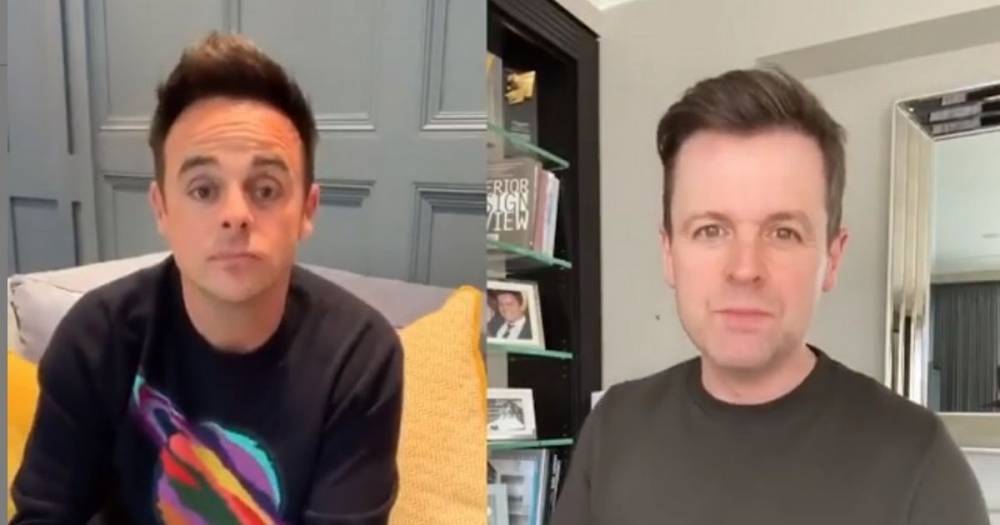 Declan Donnelly - Viewers distracted by same thing as Ant and Dec present Saturday Night Takeaway from their homes - manchestereveningnews.co.uk - state Florida