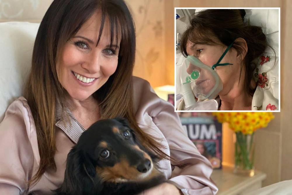 Linda Lusardi - Linda Lusardi smiles in bed and says ‘it’s good to be home’ as she cuddles up to her dog after beating coronavirus - thesun.co.uk
