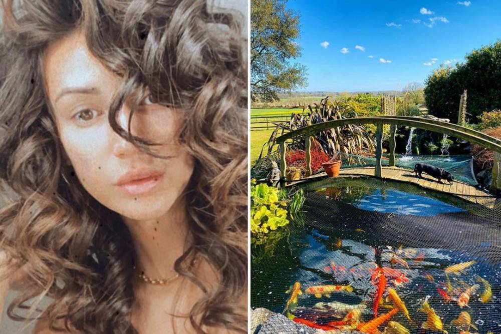 Michelle Keegan - Mark Wright - Michelle Keegan shows off garden’s lavish pond and bridge in rare snap of her and Mark Wright’s Essex home - thesun.co.uk - county Wright