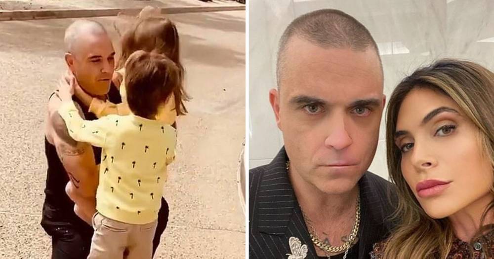 Robbie Williams - Ayda Field - Robbie Williams reveals he isolated from his family after suffering coronavirus symptoms: 'I got down on my knees and prayed' - ok.co.uk - Australia