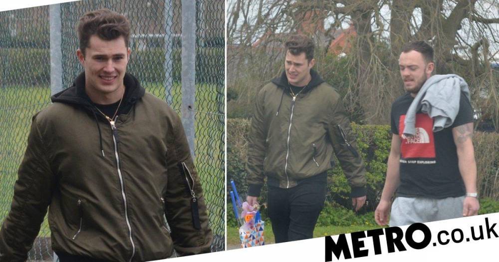 Maura Higgins - Curtis Pritchard - Curtis Pritchard spotted buying buying flowers and badminton rackets during lockdown - metro.co.uk - county Cheshire