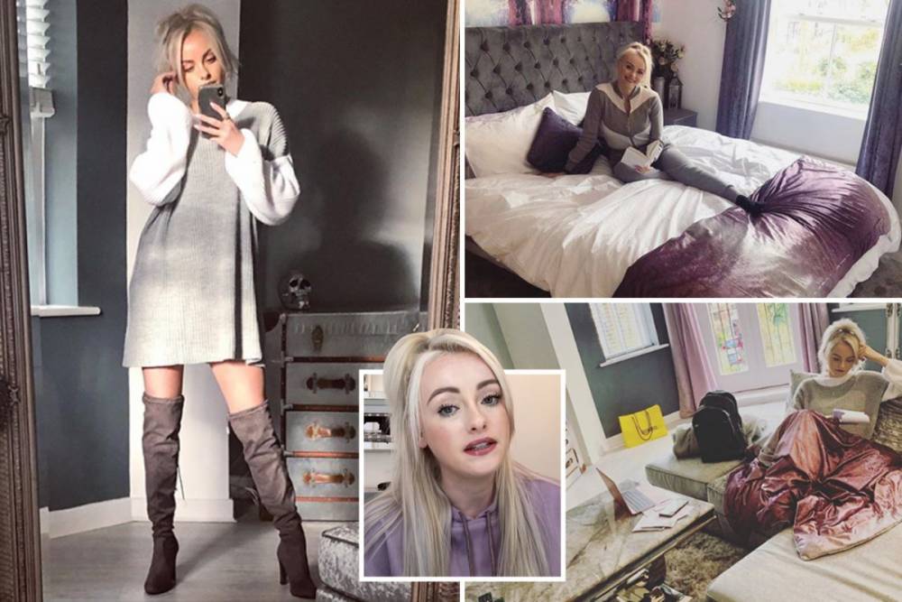 Katie Macglynn - Inside ex Corrie star Katie McGlynn’s glam home with huge bed, glittering chandeliers and ornate mirror - thesun.co.uk