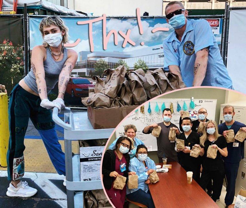 Miley Cyrus & Cody Simpson Deliver Tacos To Healthcare Workers Battling Coronavirus! Awww! - perezhilton.com - Australia - city Cody, county Simpson - county Simpson