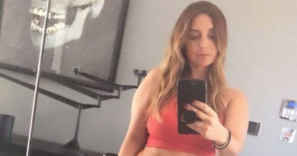 Louise Redknapp - Louise Redknapp shatters thermometers in tiny top recreating Naked TikTok video - dailystar.co.uk
