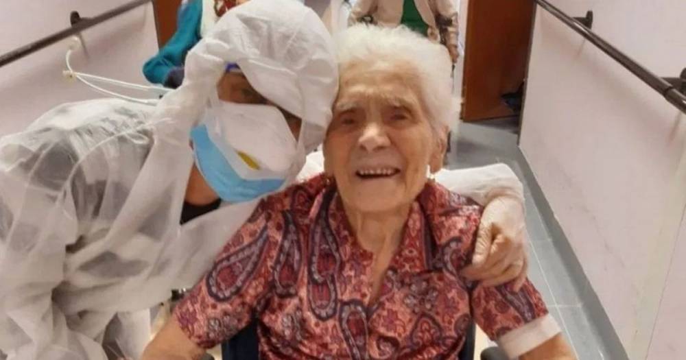 Woman, 104, becomes world's oldest coronavirus survivor after beating Spanish flu - dailystar.co.uk - Italy - Spain