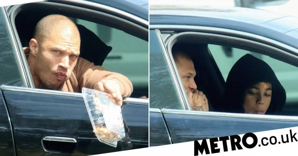 Jeremy Meeks dumps his chicken bones out of car window after grocery stop with female friend - metro.co.uk - city Malibu