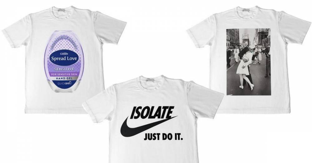 Check out notjust's new range of Covid-19 charity clothing including Just Isolate T-shirt - ok.co.uk