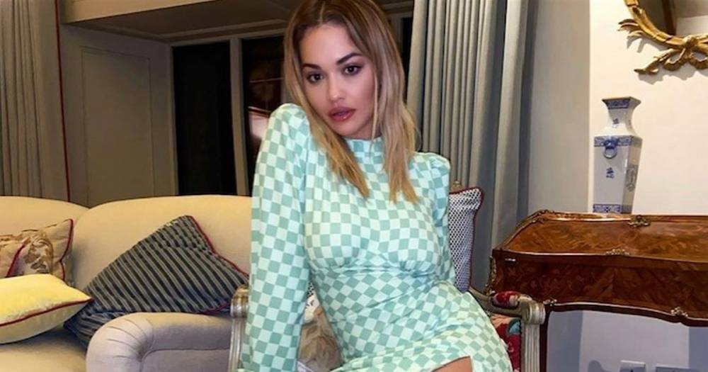 Rita Ora - Rita Ora risks exposing too much as she wows in dress with split slashed to hips - dailystar.co.uk