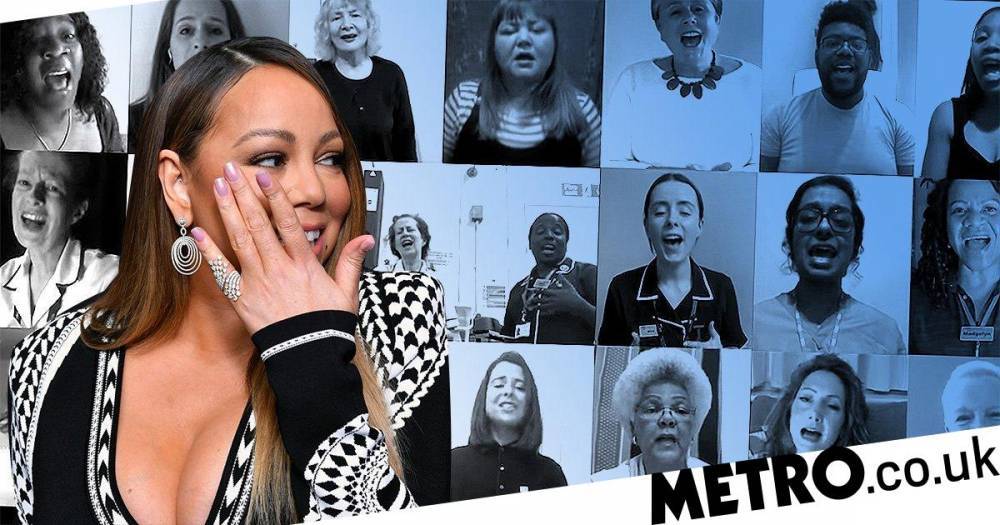 Mariah Carey - Mariah Carey thanks NHS during coronavirus crisis after being ‘brought to tears’ by healthcare choir singing her song - metro.co.uk - city London